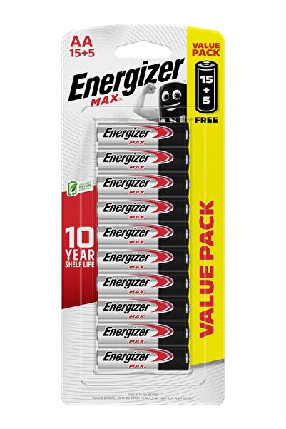 Energizer Max Reliable Power for Decades AA 20-Pack (15+5)
