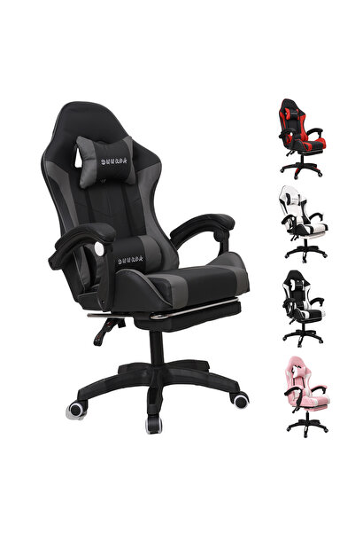 Duukoa Gaming Chair with Footrest Ergonomic Computer Chair 90°–135° Adjustmen...