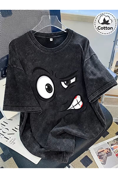 valeriae Ανοιχτό γκρι πλυμένο casual μπλουζάκι - Άνετη εφαρμογή από την Urban...