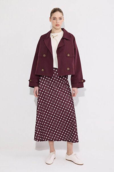 Touché Privé Polka Dot Skirt with Elastic Waist