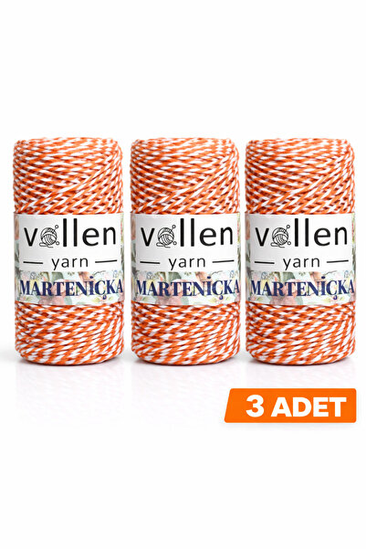 vollen yarn 3 komada, Premium 150 metara 200 g Martenička traka, ukrasna trak...