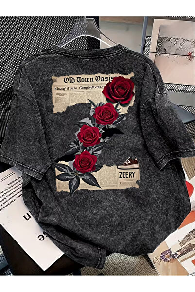 valeriae Ανοιχτό γκρι πλυμένο casual μπλουζάκι - Άνετη εφαρμογή από την Urban...