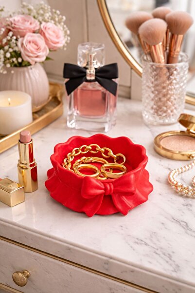 Claraco Ribbon Detailed Jewelry and Accessory Organizer 🎀 |   Elegant Decora...