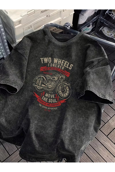 valeriae Ανοιχτό γκρι πλυμένο casual μπλουζάκι - Άνετη εφαρμογή από την Urban...