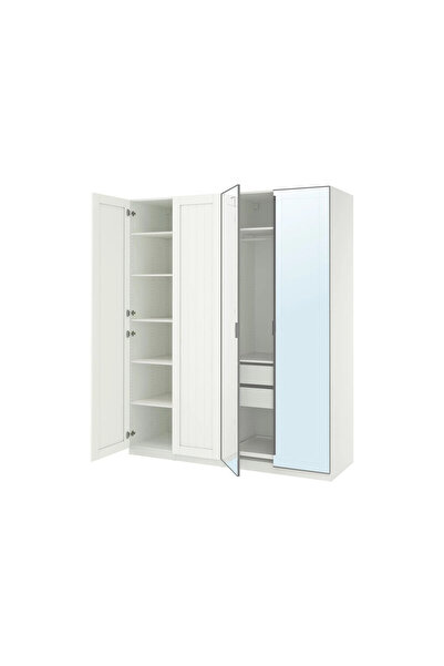 IKEA Beyaz Fonksiyonel Kapaklı Gardırop