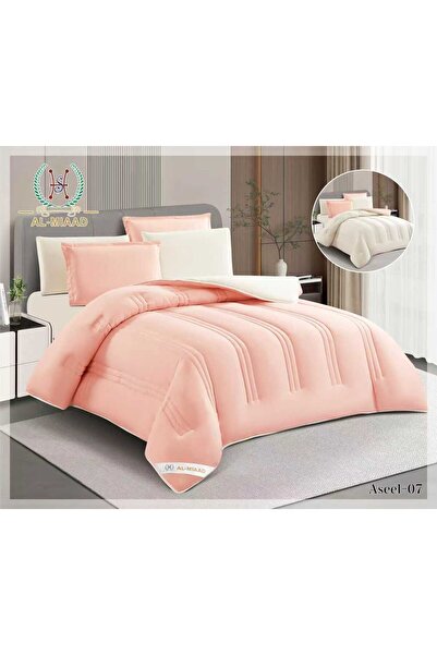 ALMIAAD Double Bed Summer Plain Quilted Bedspread 240*260-6Pieces -Summer Pla...