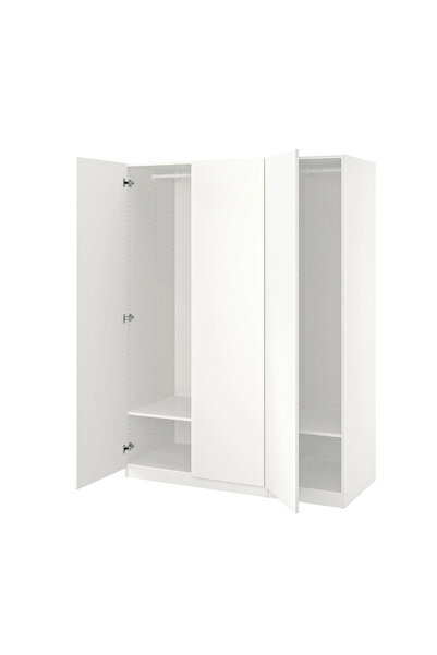 IKEA Beyaz Geniş Kapaklı Gardırop