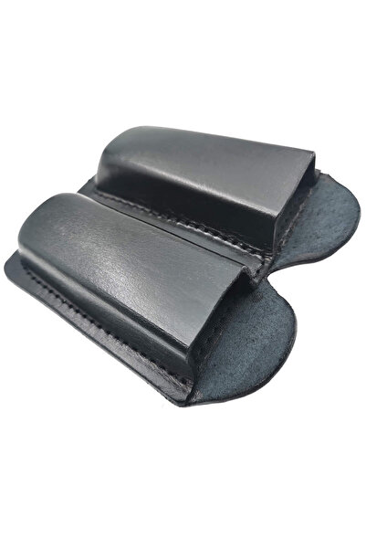 Aresoutdoors Universal 9MM Çiftli Kemere GeçmeliGerçek Deri Siyah Sportif Şar...