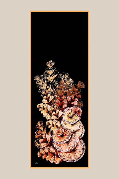 Maisa ДЕВРАН ФЛОШ ВИСКОЗЕН ШАЛ 70*190 СМ - ЧЕРЕН