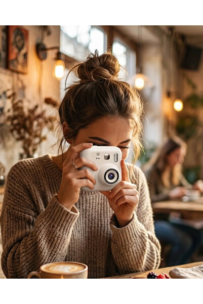 VLK Mini Dijital Çocuk Kamerası Anında Baskı 5 Kalem 4 Kağıt Rulo Hediyeli VLK