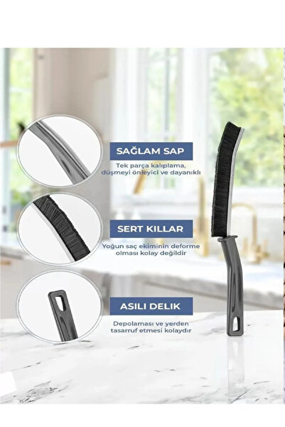 Kapital plastik مجموعة فرش تنظيف دقيقة متعددة الأغراض مكونة من قطعتين - لحوض ...