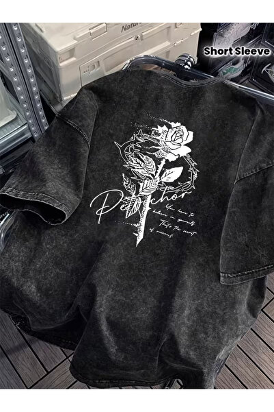 bellanova Ανθρακίτενο Vintage T-Shirt με παλαιωμένη όψη και επεξεργασία πλύση...