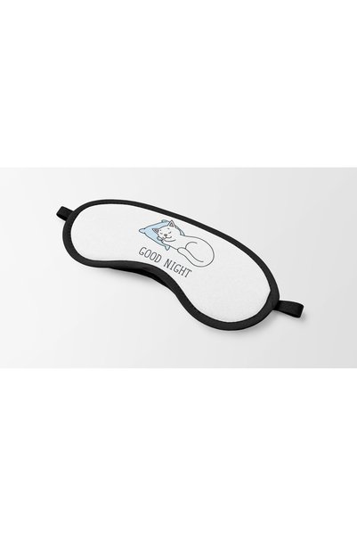 Ormira Konsept Good Night Cat Printed Sleep Eye Patch