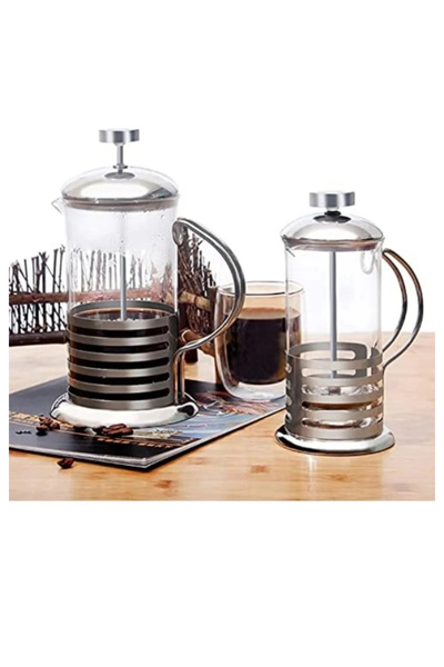 Kapital plastik French Press Coffee and Tea Brewing Device with Stainless Ste...