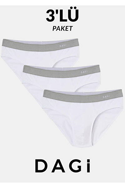 Dagi Ανδρικά εσώρουχα βαμβακερά σλιπ 3 τεμαχίων - Άνετη εφαρμογή & εύκαμπτα