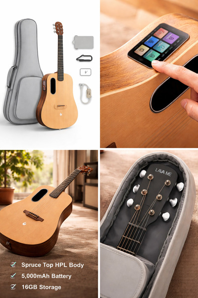 Lava Music ME 4 Spruce 41" Brown & Burlywood Chitară electro-acustică