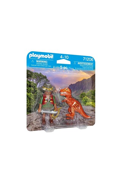 Playmobil Set de 2 figurine - Bandit cu T-Rex