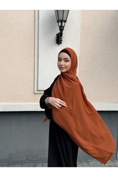 Noor Hijab Premium,cusut manual 2m x 70cm Nu Alunecă, Potrivit pentru Orice O...