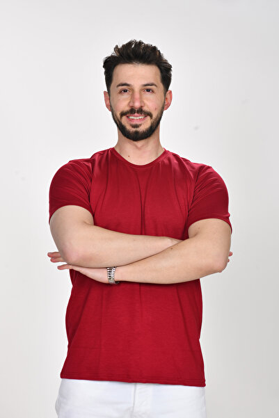 VALERİO MEN تي شيرت أساسي مريح من قماش المودال للجنسين