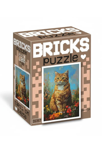 Balonsan Kedi Model Brıcks Puzzle 100 Parça