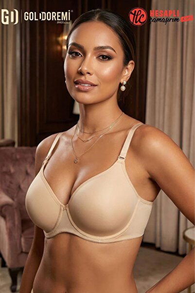 Le Jardin Premium Women's Micro-Coated Silicone Push up Padded Support Underw...