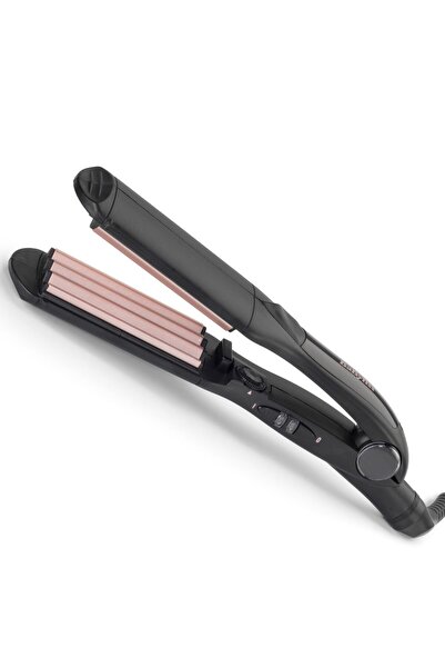 BABYLİSS Placa pentru creponat parul 2165CE, 210 °C, Turmalina-Ceramica, Negru