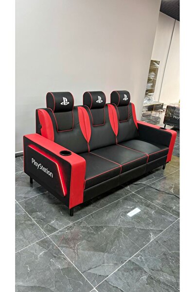 Playstation Konsol Oyun Alanları İçin Özel Tasarım 3 kişilik VIP Koltuk