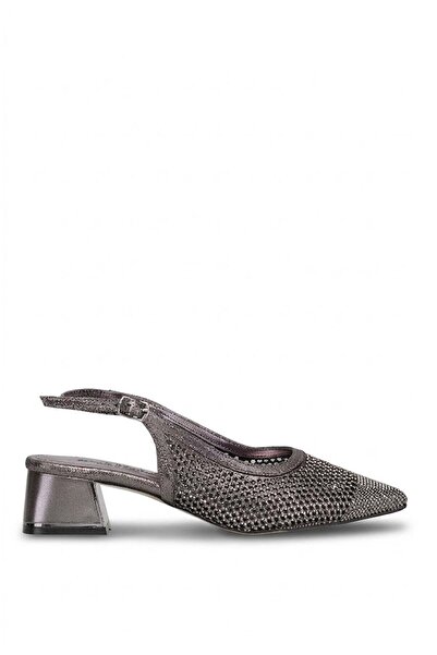 Ayakkabı Fuarı Elit PM483 K1103 Γυναικεία Κλασικά Παπούτσια με Τακούνι Πλατιν...