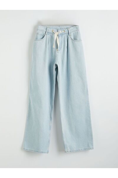 LC Waikiki Τζιν παντελόνι για κορίτσια με φαρδιά εφαρμογή