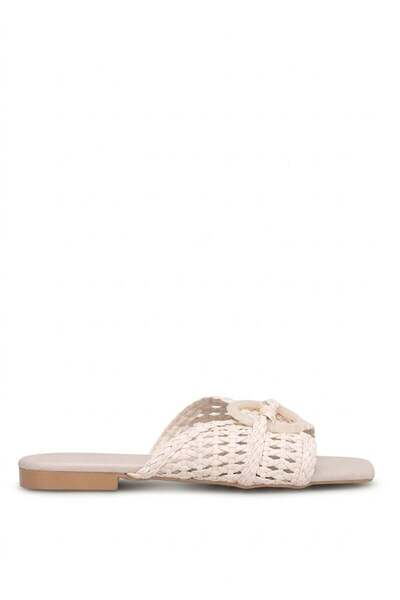 Ayakkabı Fuarı Elit Pm543 K951 Women's Flat Slippers Tan