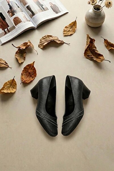 Ayakkabı Fuarı Elit MST704N Γυναικεία Κλασικά Παπούτσια με Τακούνι Μαύρα