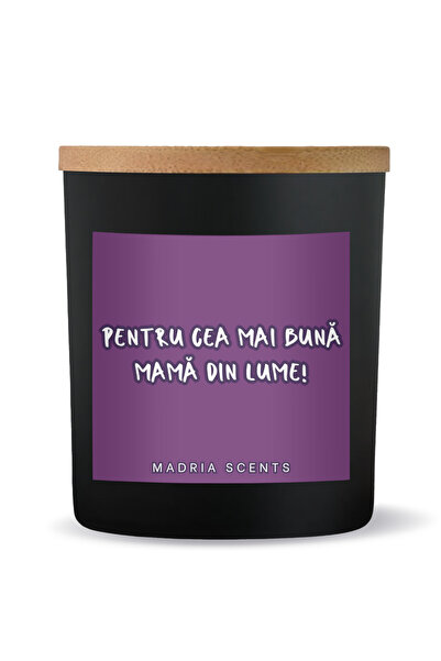 OEM Handmade scented candle, MadriaScets, 200g, rose scent, wooden wick, mom ...