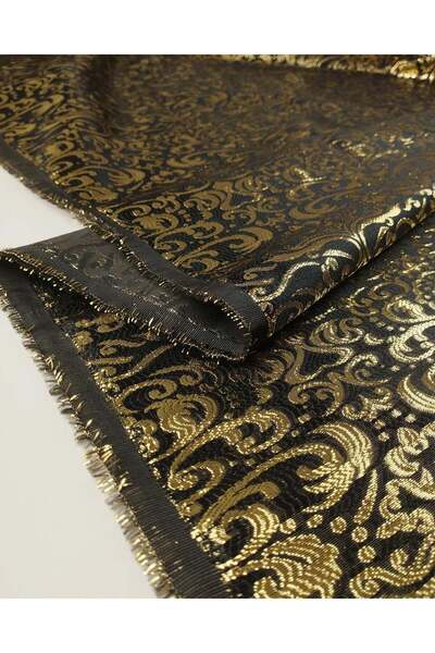 Kumaş Parça Gold Silvery Brocade 160X220Cm