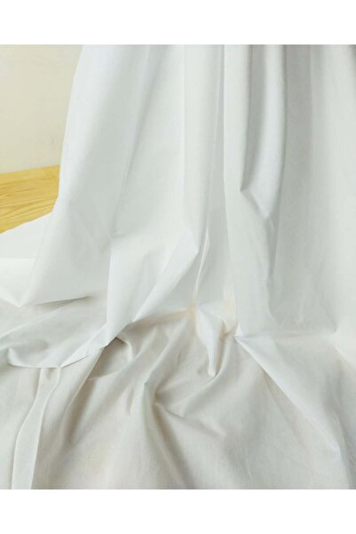Kumaş Parça White Colored Cotton Woven Fabric 140X170Cm