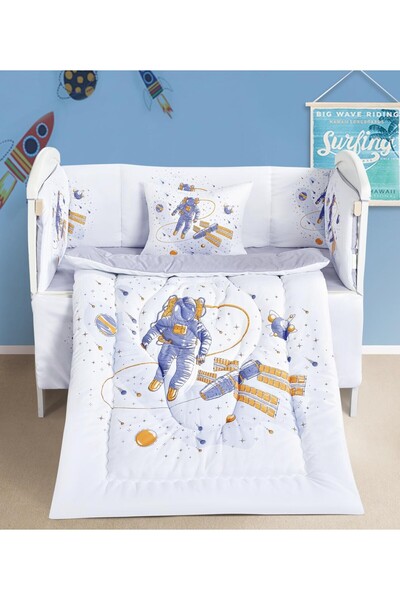 Barigo 5-piece summer baby crib bumper cover set to give your child comfort f...