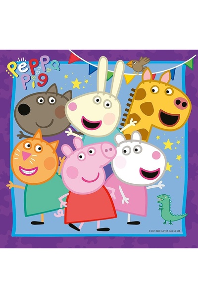 RAVENSBURGER Puzzle Peppa Pig, 3X49 piese