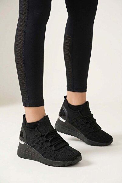 Ayakkabı Fuarı Elit Btflrft-607 Women's Hidden Wedge Heeled Classic Sneaker B...