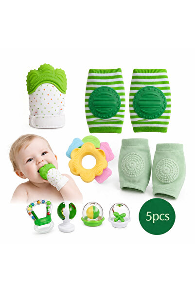 Generic Baby Teething Glove with Silicone Teether - Safe and Anti-Bite Design...