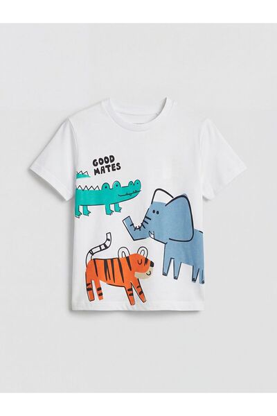LC Waikiki Animal Printed Boys' T-Shirt