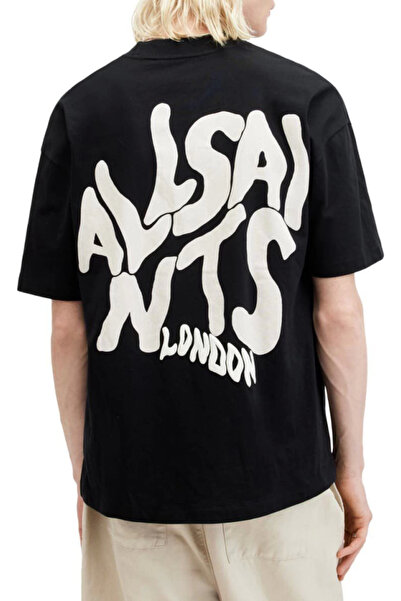 modi Printed Men's Casual Style Black Oversize T-Shirt