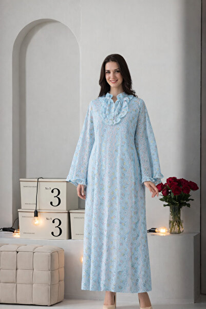 Verona Lace Ruffle Maxi Dress with Belt - a Sophisticated Feminine Look