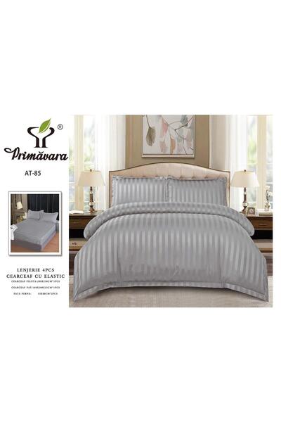 Primavara 4-PIECE DAMASK LINEN SET WITH ELASTIC – DELICATE LUXURY AND ABSOLUT...