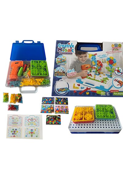 ADIRI SHOP Creative Mosaic Set with Electric Drill, Interactive Game, 263+ Pi...