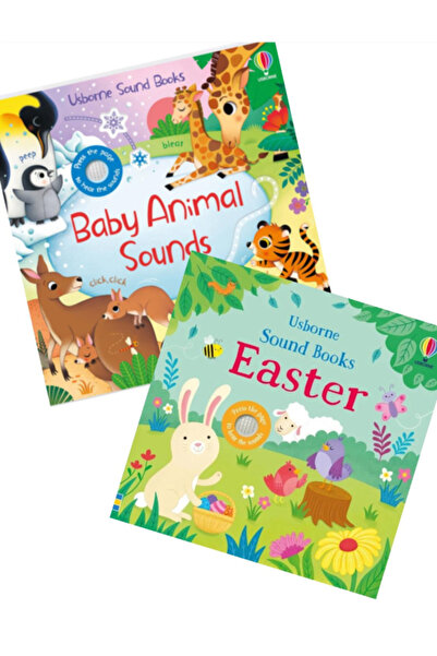 Usborne Set de cărți interactive – Sunete de animale pentru bebeluși și Sunet...
