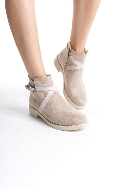 TH COLLECTİON TH CollecitonALMILA Ghete de damă din piele întoarsă cu fermoar...