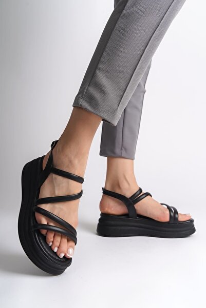 TH COLLECTİON TH CollecitonNATALIE Γυναικεία Σανδάλια με Λεπτή Λωρίδα Πόρπης ...