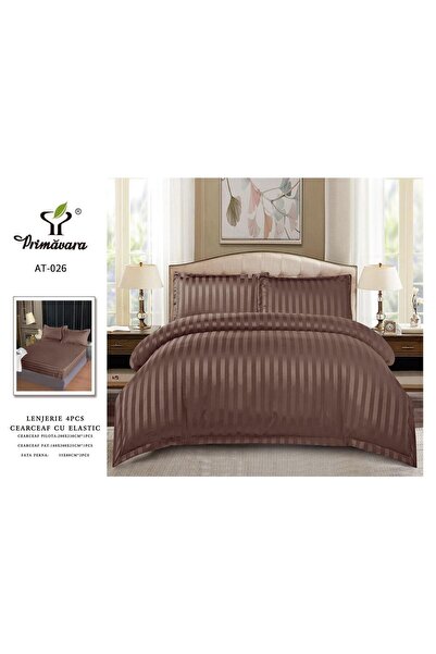 Primavara 4-PIECE DAMASK LINEN SET WITH ELASTIC – DELICATE LUXURY AND ABSOLUT...