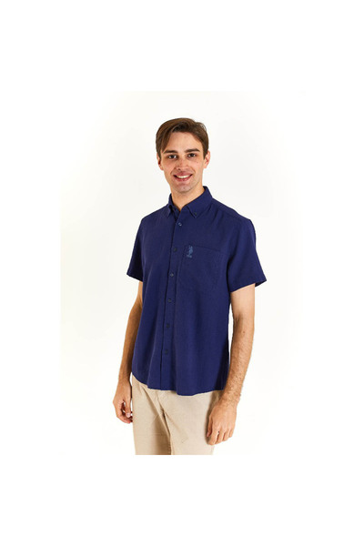 U.S. Polo Assn. Ανδρικό πουκάμισο Broom σε σκούρο μπλε 1830979