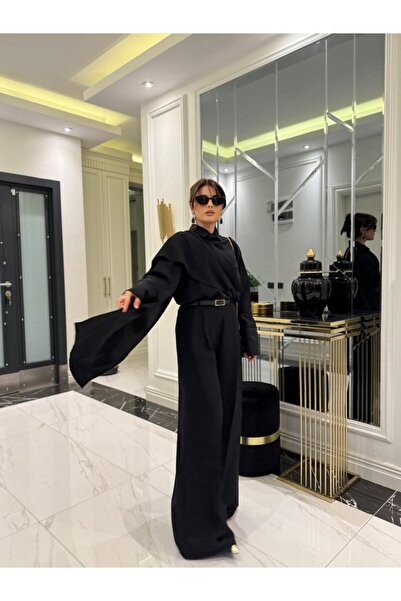 Generic Brand Women's Elegant Touch Long Sleeve Shawl Detailed (Belt Not Incl...