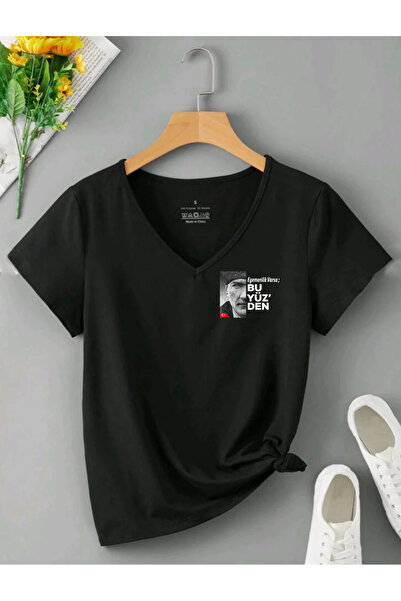 SUNFREE Tricou de bază pentru femei, din bumbac, cu mânecă scurtă și decolteu...